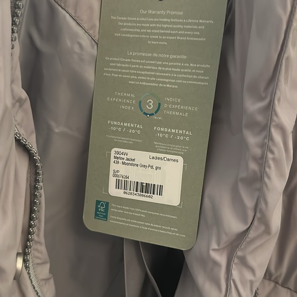 NWT Canada Goose Marlow Jacket Moonstone Grey Small - Picture 8 of 11